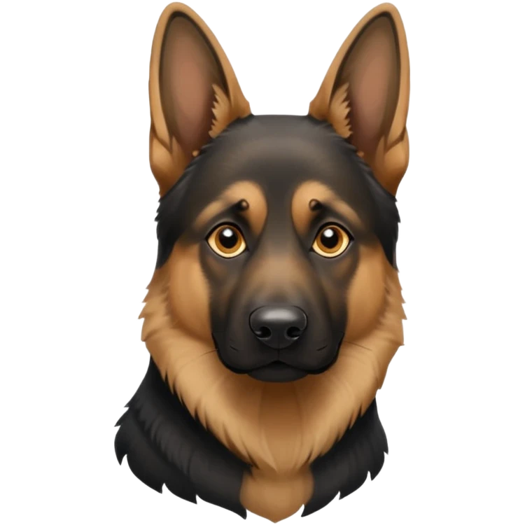A german Shepherd dog emoji