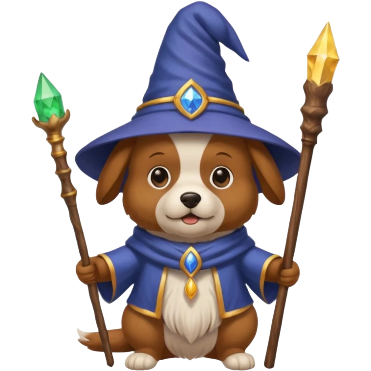 Dog wizard emoji