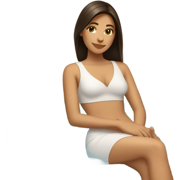 Spa white girl brunette emoji