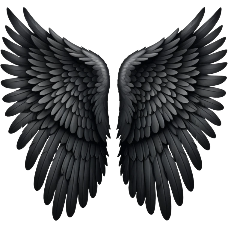 black angel wing emoji