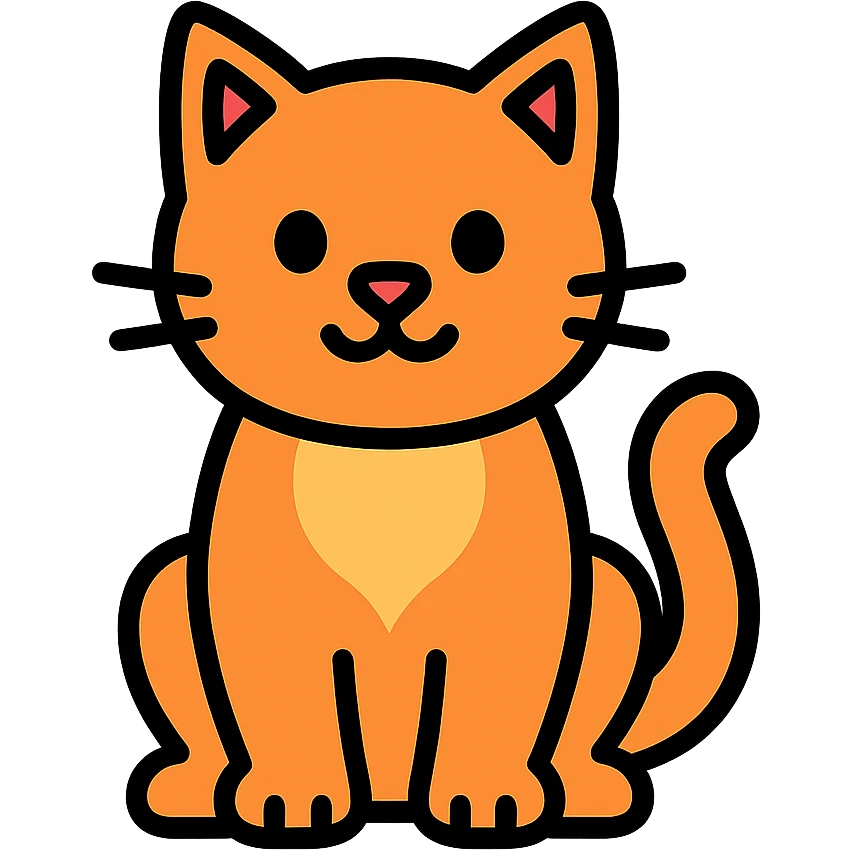 colored cat icon emoji