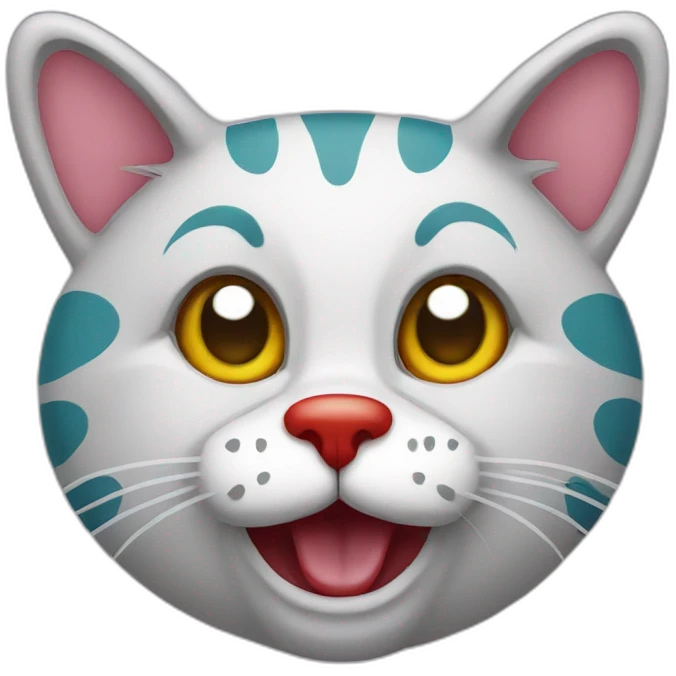 clown cat face emoji