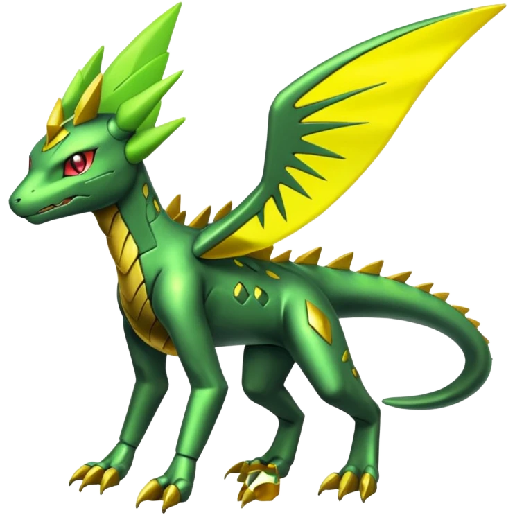 Vikavolt-Peppercat-Sceptile-Genesect-Miraidon-fusion, full body emoji