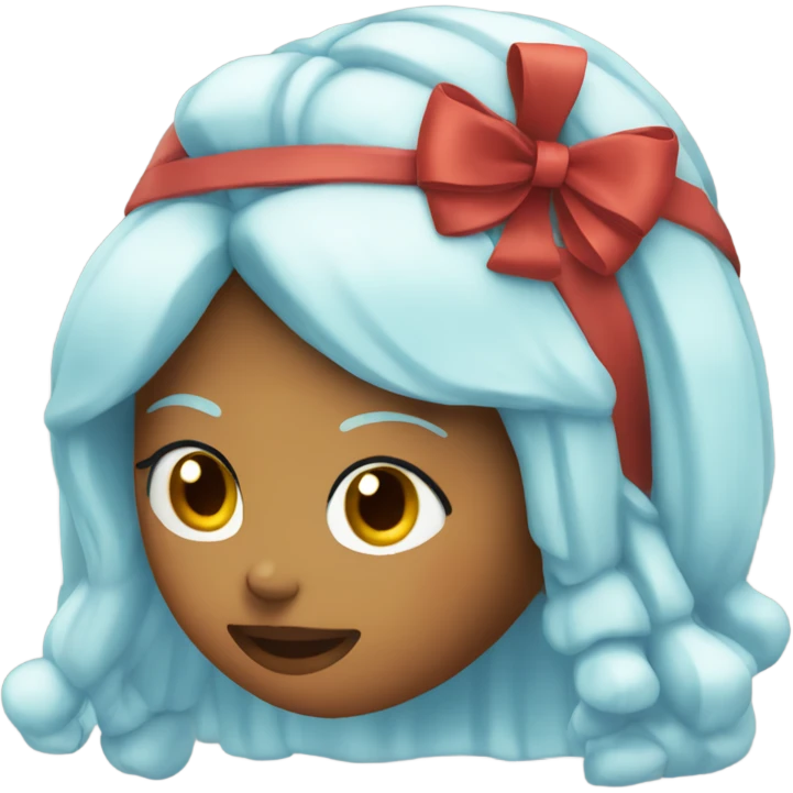 ice spice with a bow on her head emoji