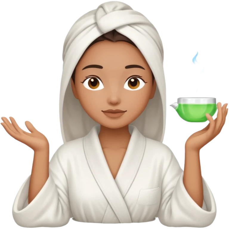 Perempuan lagi selfcare (tapi yang lebih ketutup) emoji