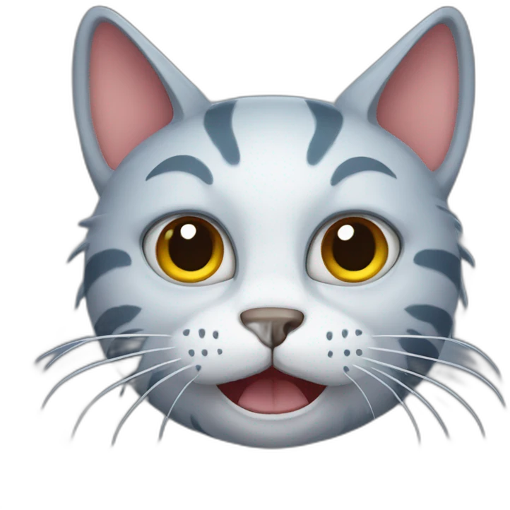 cat with a monster head emoji