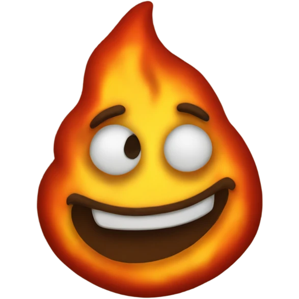 Fire poop emoji  emoji