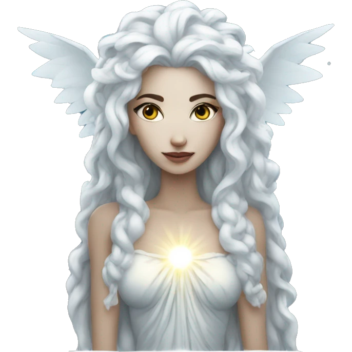 White Goddess of night  emoji
