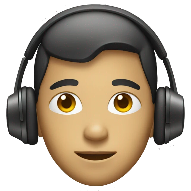 Person wearing headphone emoji