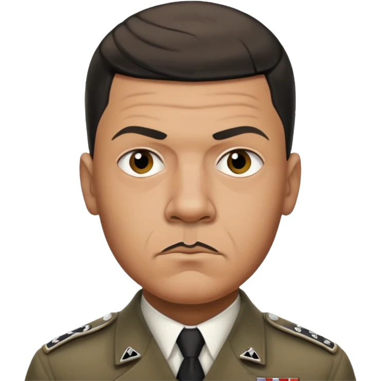 Mbappé mixed with Adolf Hitler emoji