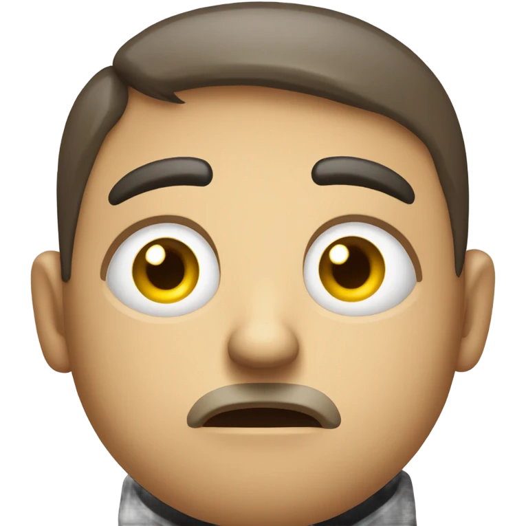 Warning face emoji
