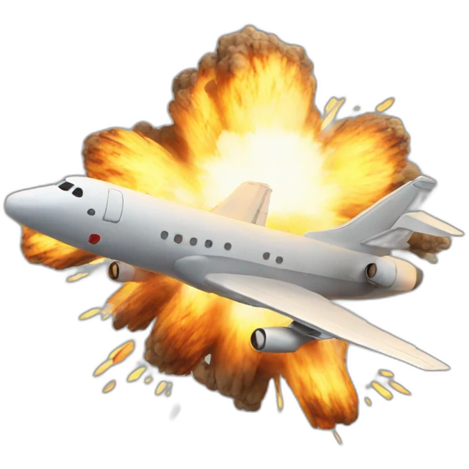 avion explosion emoji