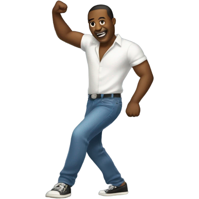 A dude hitting the whip and nae nae emoji