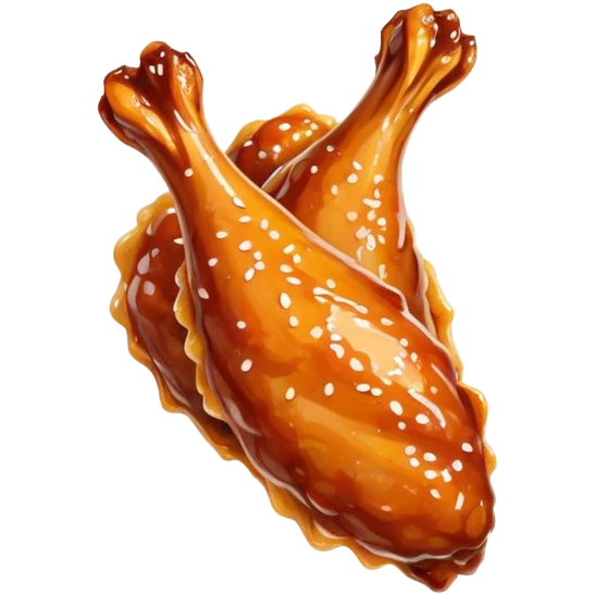 Saucy chicken wings emoji