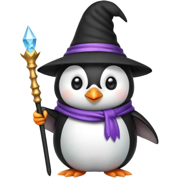 Penguin Wizard emoji
