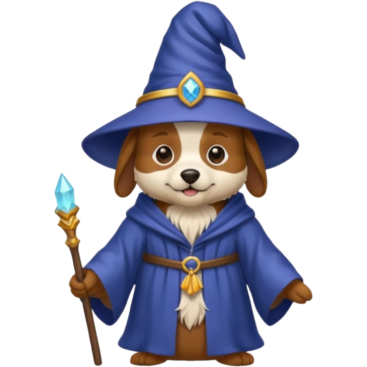 Dog wizard emoji