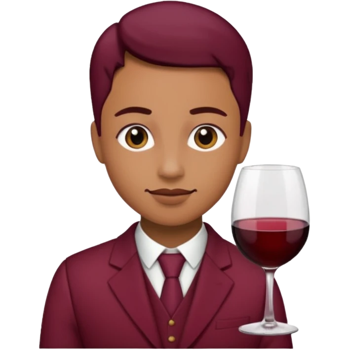 Corazon color vino emoji