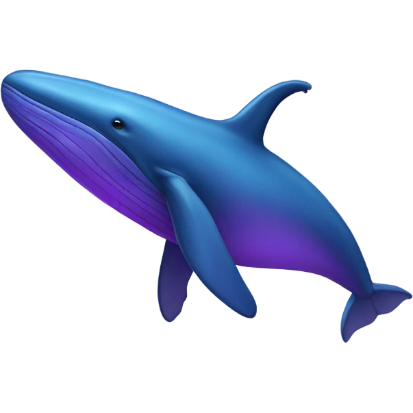Blue whale purple emoji