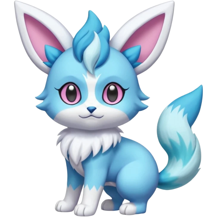  Fey Toony Espurr-Glaceon-Skitty-Delcatty-Sprigatito-Purrloin-fusion-hybrid emoji