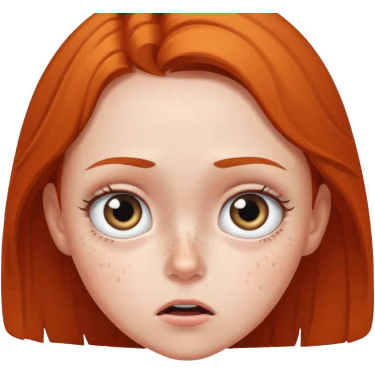 Chica asustada emoji