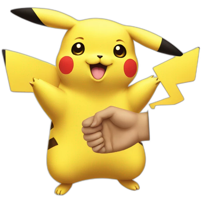 pikachu handshake emoji