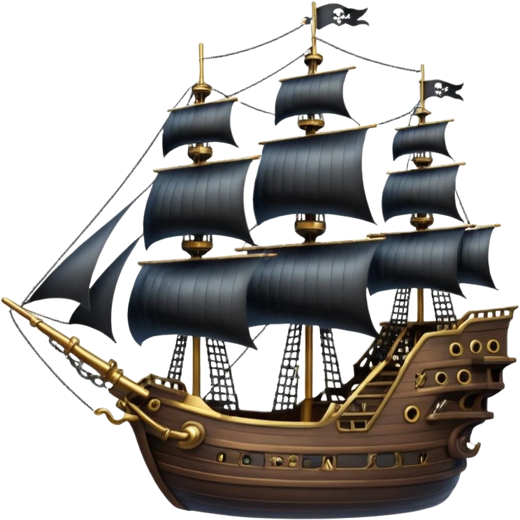 large pirate ship in space emoji