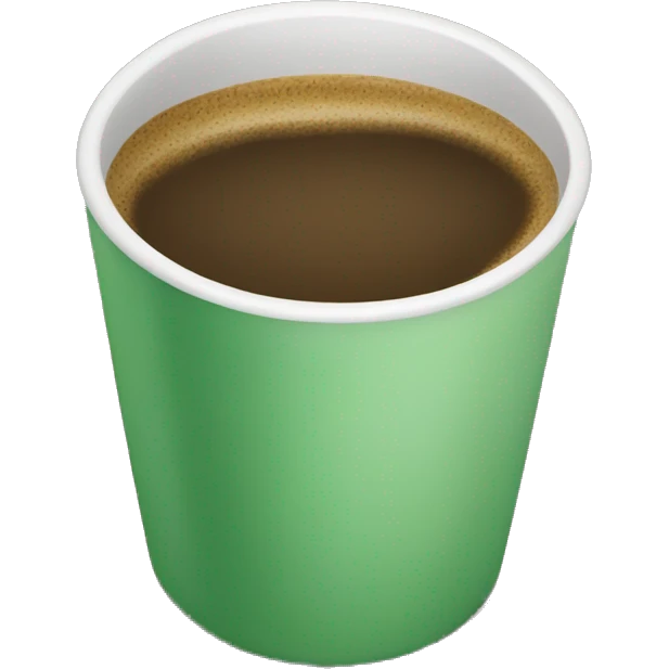 green coffee cup emoji