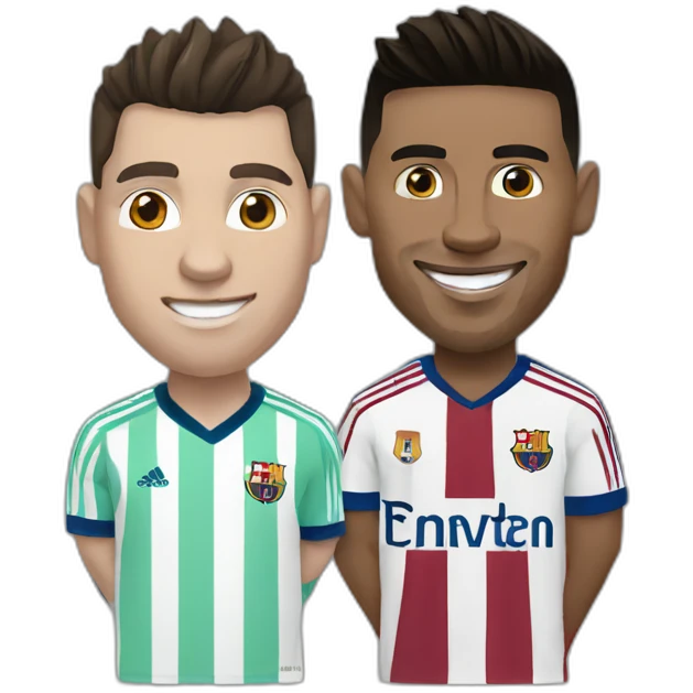 ronaldo & messi emoji