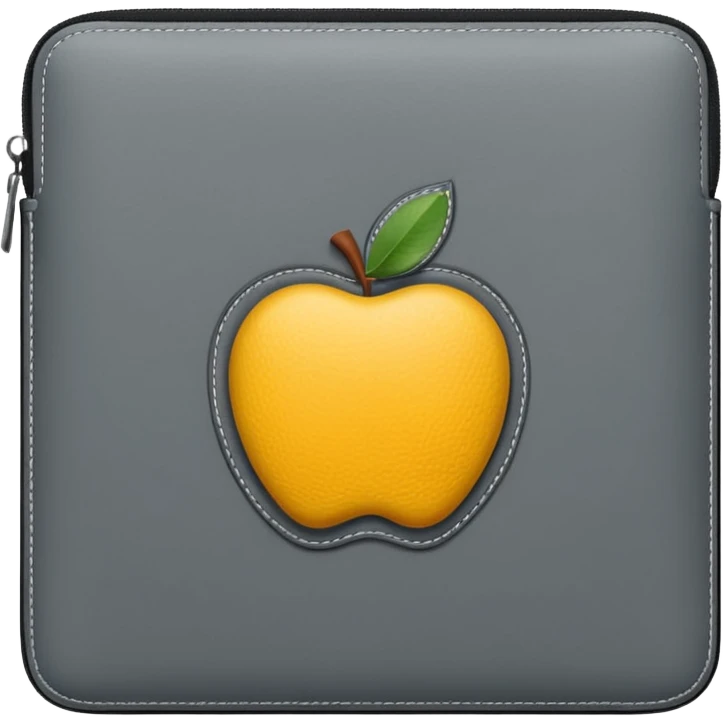 Apple iPad case grey colored emoji