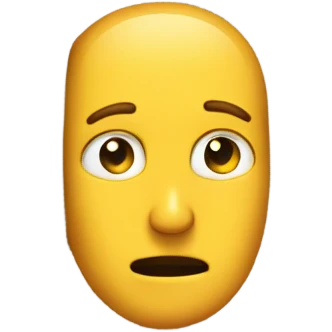 A man’s head sticking out of a bathroom emoji