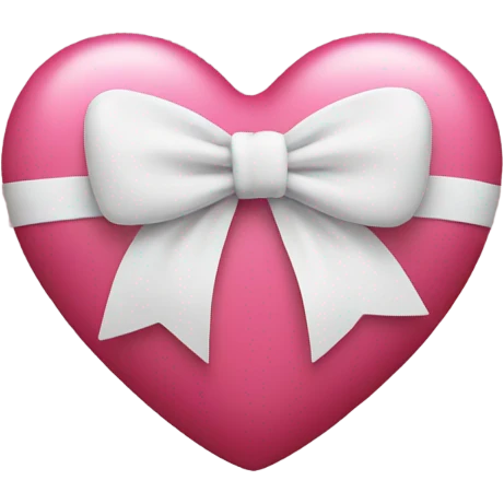 Heart with bow emoji