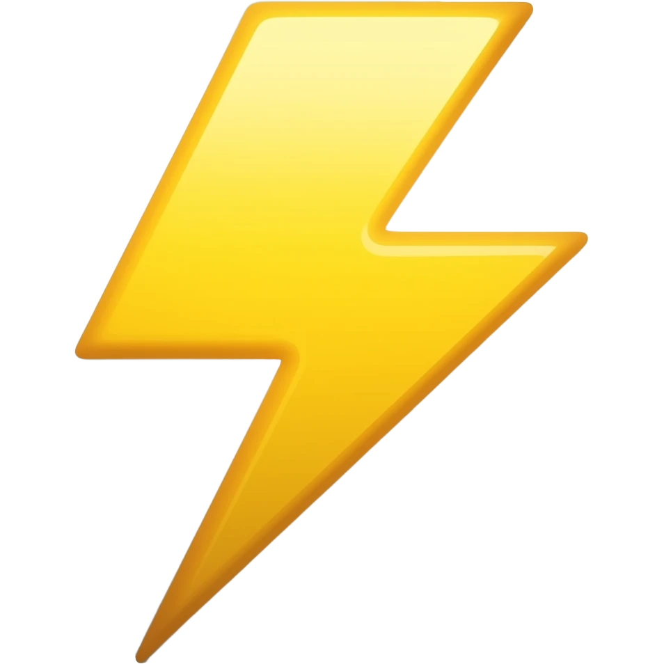 lightning emoji