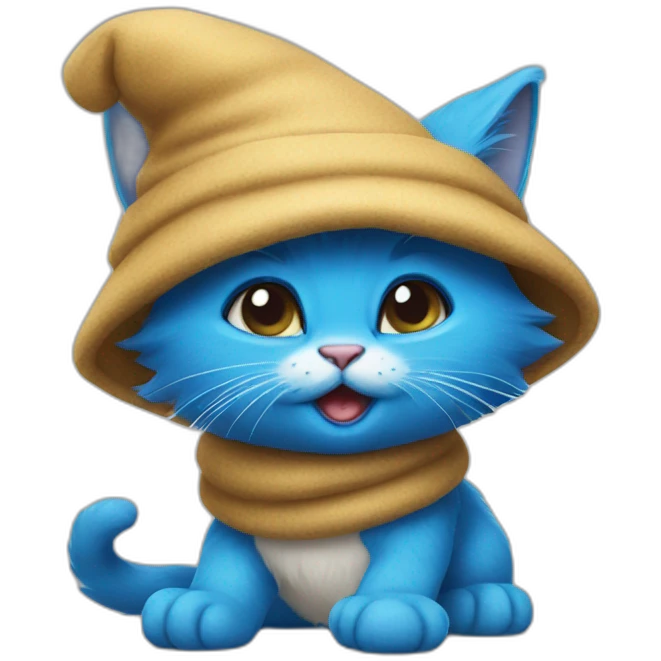 Smurf cat emoji