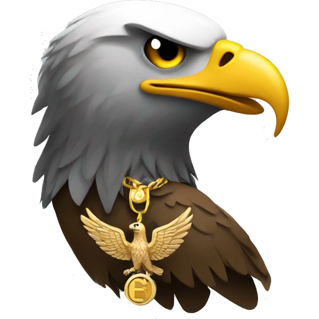eagle with SMS pendent  emoji