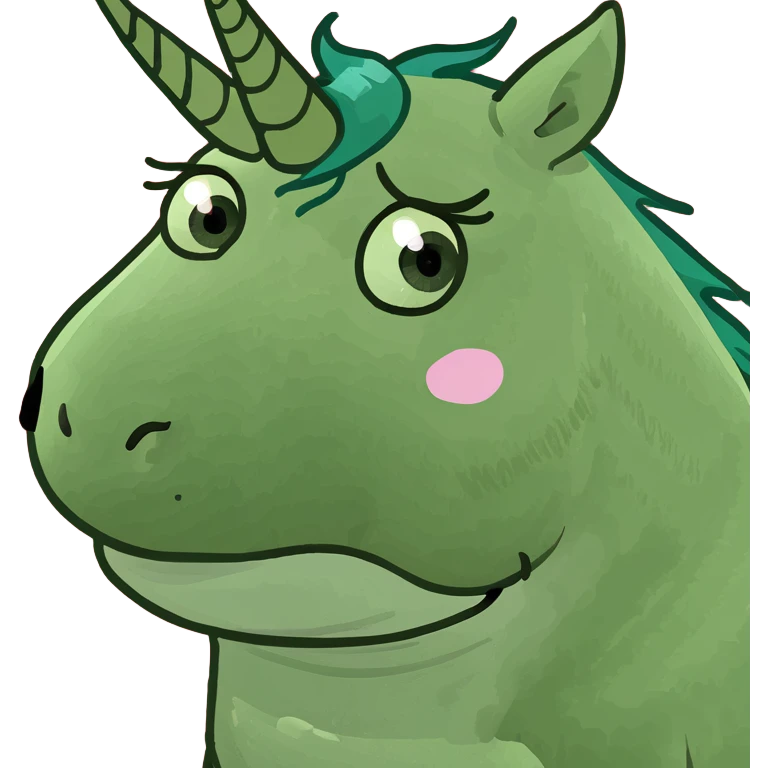 unicorn crying emoji