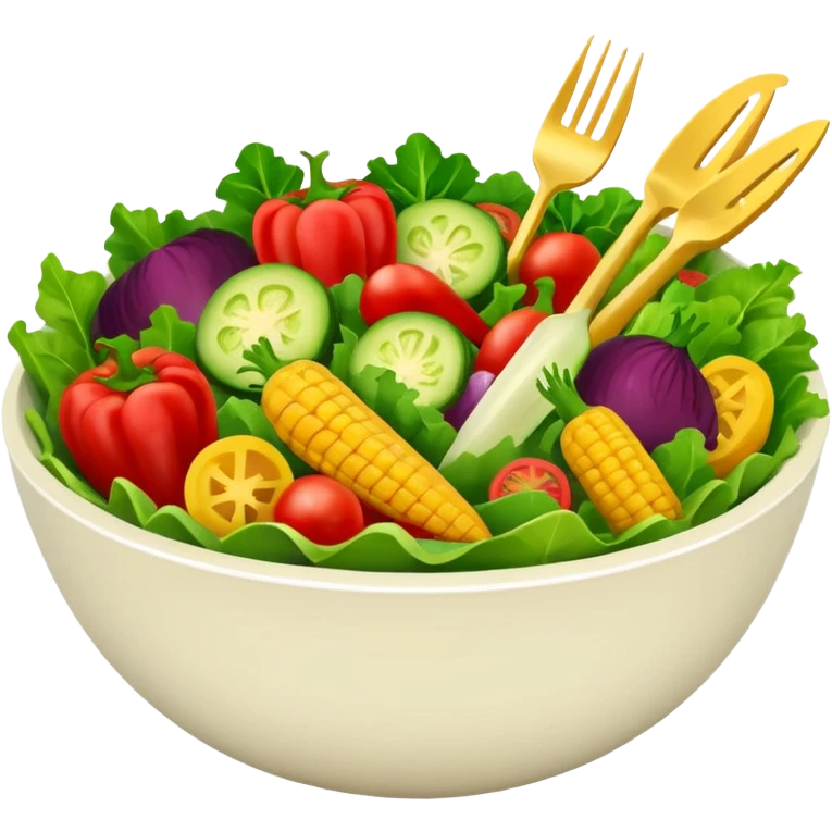 BOWL DI INSALATA,  iperrealistico 4k emoji