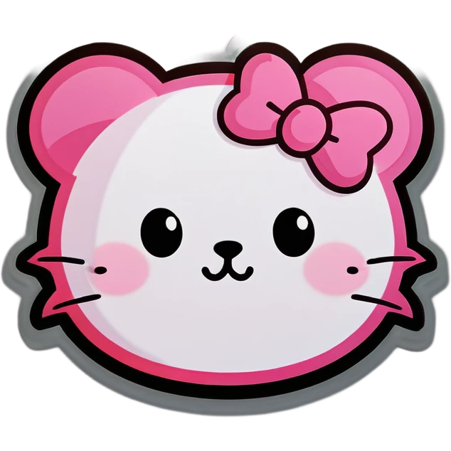 Pink cute emoji