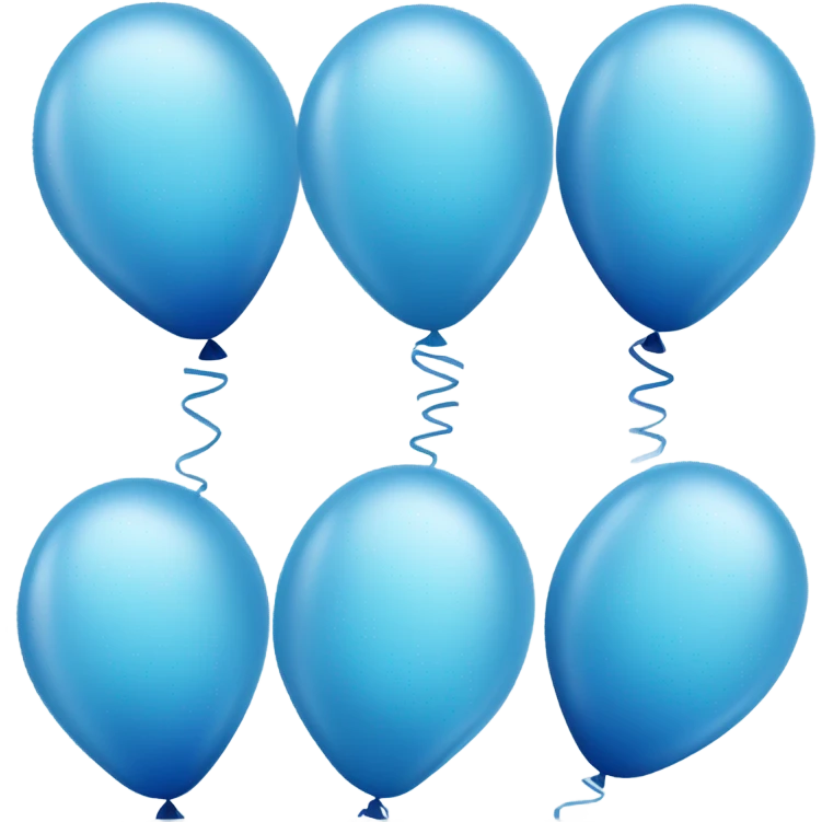 blue balloons emoji