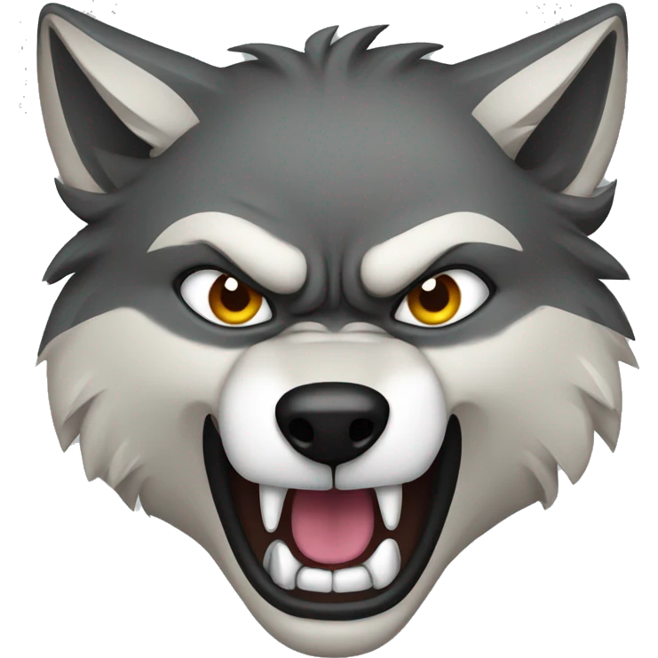 angry wolf emoji