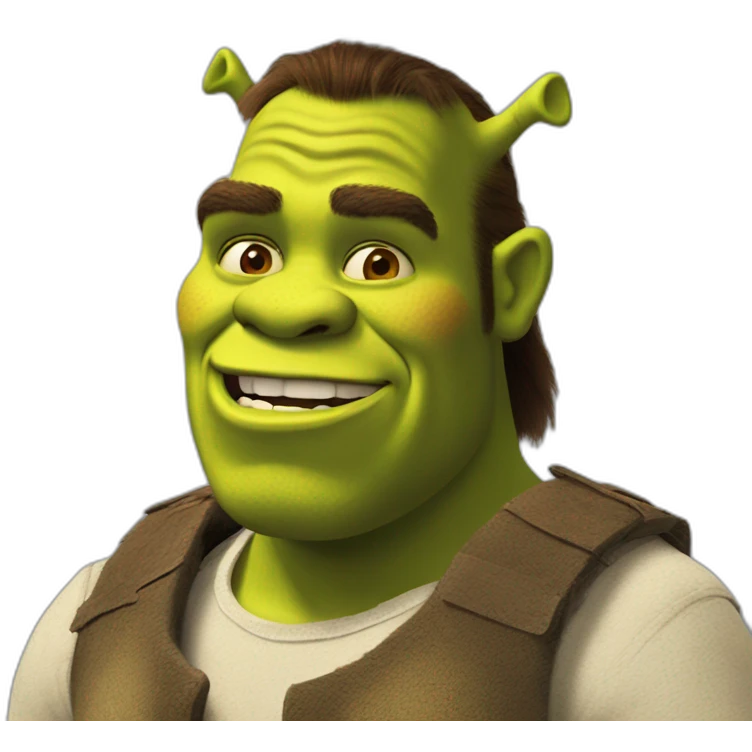 Shrek in mod giga chad  emoji