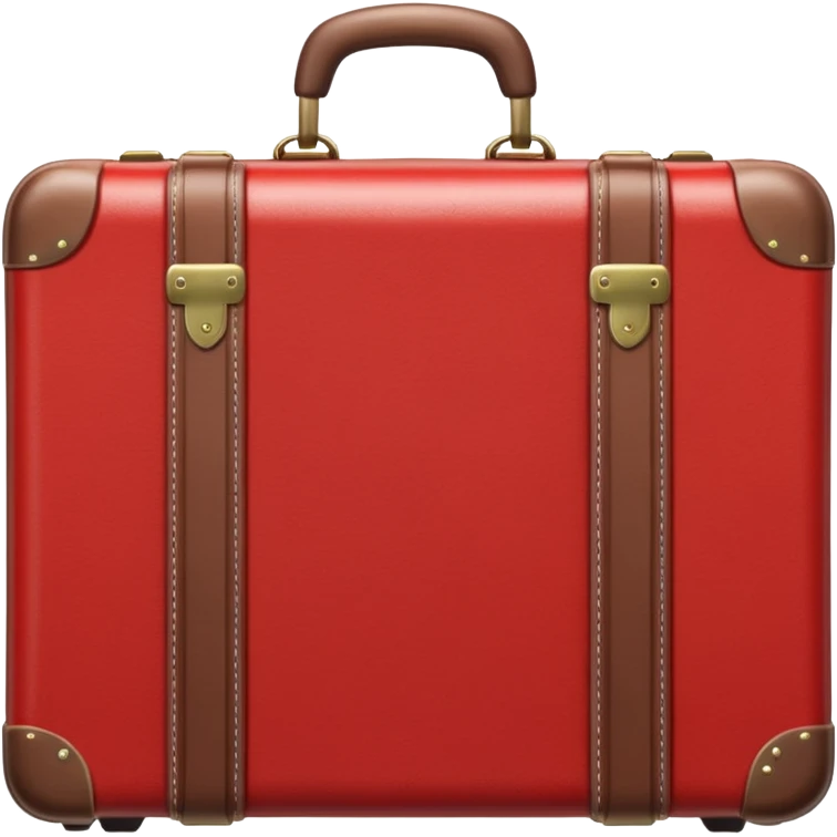 красный чемодан для путешествий emoji
