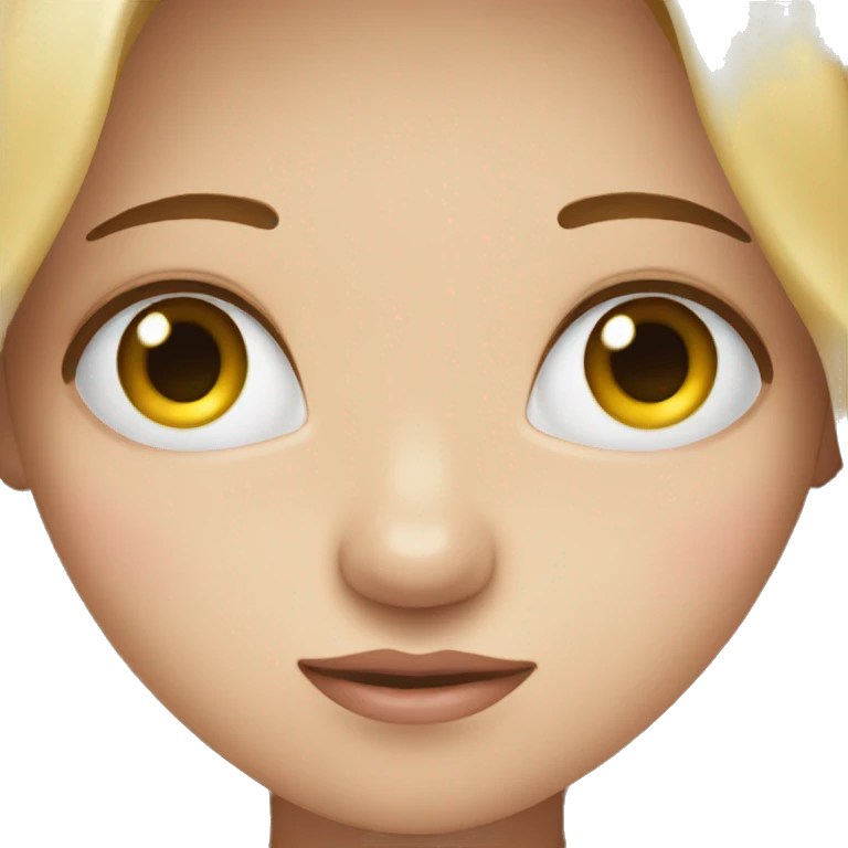 Cute eyes with hands on face emoji