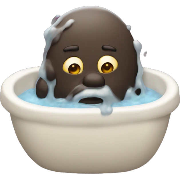 make an emijo with splash poo emoji