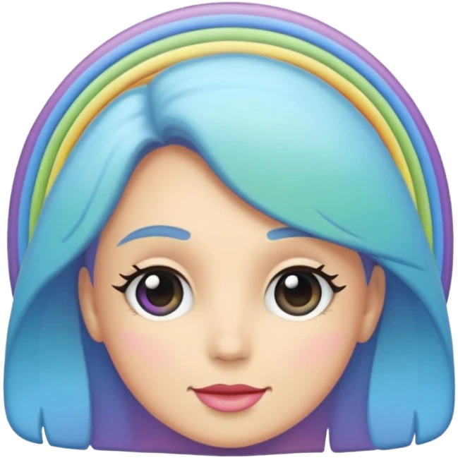Regenbogen mit weichzeichner emoji