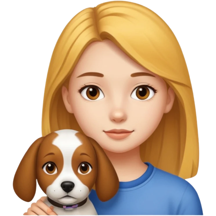 Một cái tầm 15 tuổi xinh đẹp như thiên thần và người yêu chó emoji