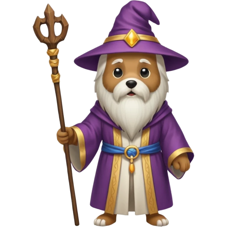 Dog wizard emoji