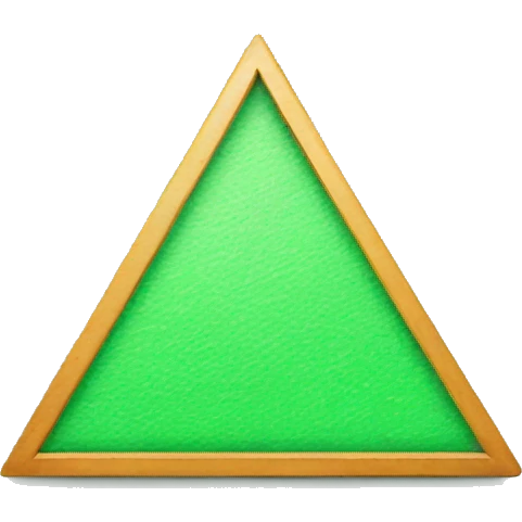 green triangle for kpis emoji