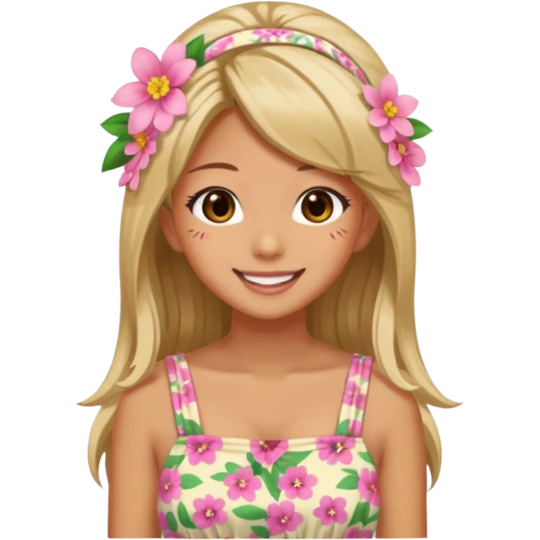 Aesthetic Summer Gyaru Girl emoji