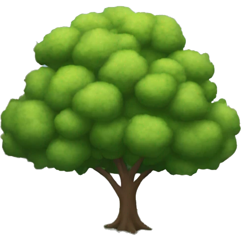 street with tree in background emoji