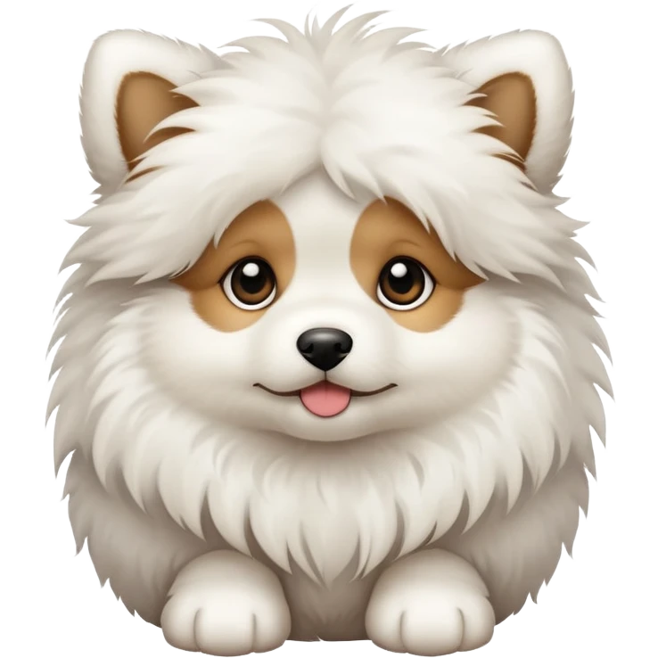 Fluffy puppy emoji